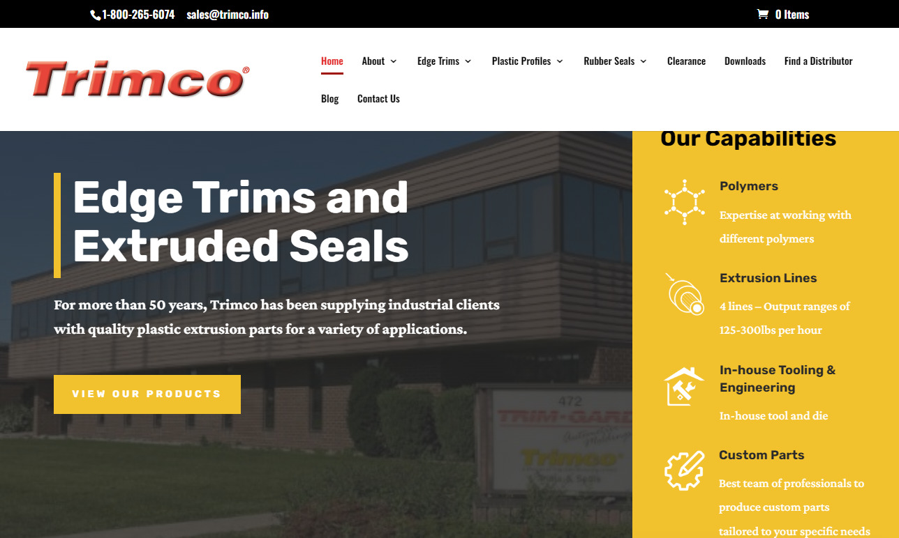 Trimco® Extruded Rubber